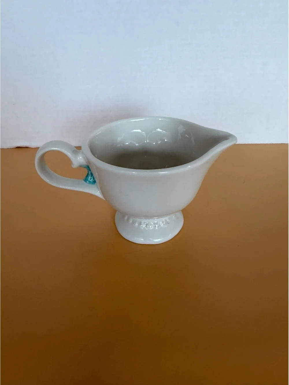 Baileys Ceramic Creamer Pitcher with Winking Face Design